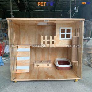 Nhà mèo kết hợp TẦNG LỬNG tối ưu diện tích sử dụng CC133