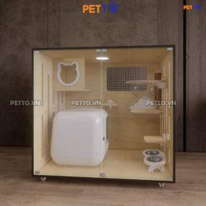 Chuồng mèo để được nhà vệ sinh lớn và PURA MAX CC129