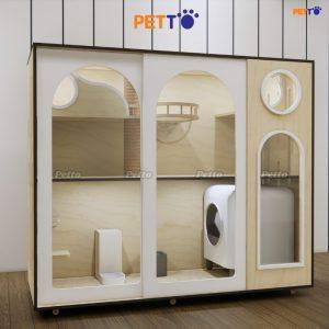 Tủ mèo LUX gỗ Plywood siêu to cho đại gia đình CC165