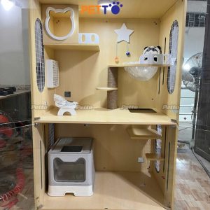 Tủ mèo basic gỗ MDF kích thước 1100mm * 700mm * 1654mm CC191