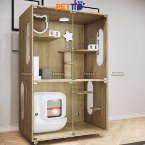 Tủ mèo basic gỗ MDF kích thước 1100mm * 700mm * 1654mm CC190