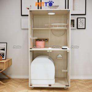 Tủ mèo basic gỗ MDF kích thước 800mm * 650mm * 1500mm CC193