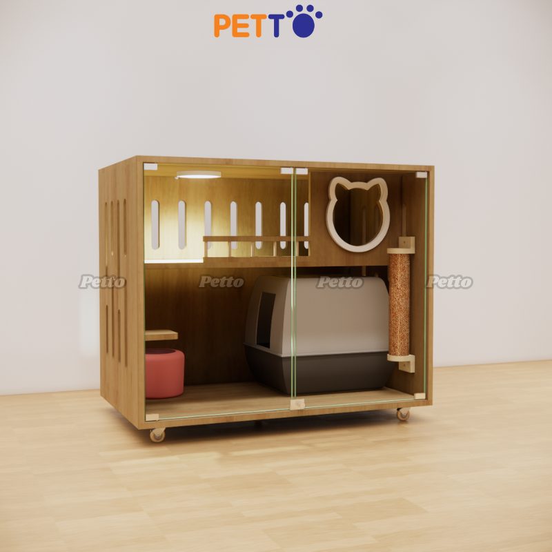Tủ cho mèo gỗ MDF CC222