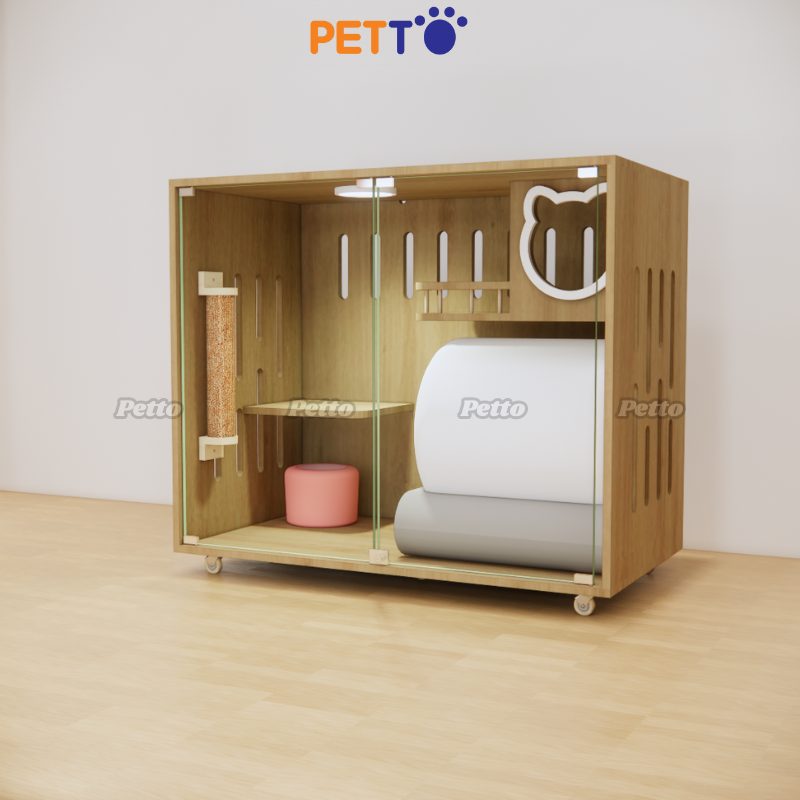 Tủ mèo basic gỗ MDF CC223