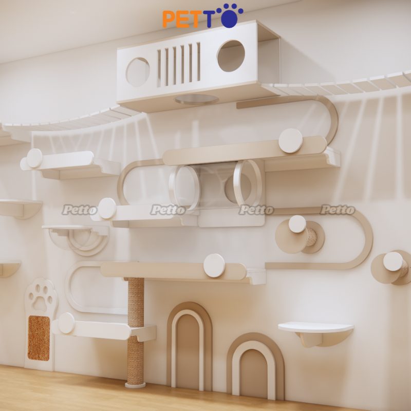 Đính tường Plywood sơn màu trắng và kèm đậm CZ034