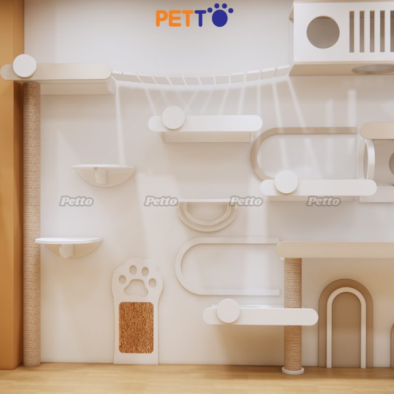 Đính tường gỗ Plywood sơn màu trắng và kèm đậm CZ034