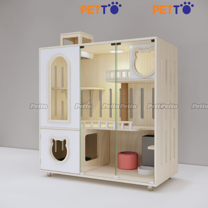 Tủ mèo basic gỗ MDF CC243