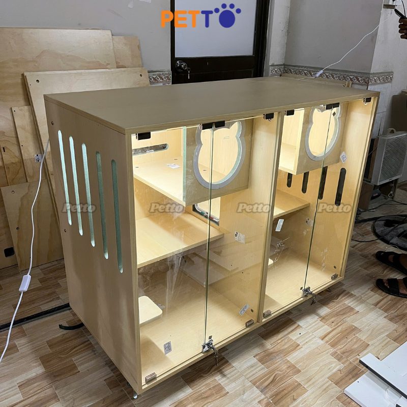 Tủ mèo basic gỗ MDF kích thước 1182mm 600mm 900mm