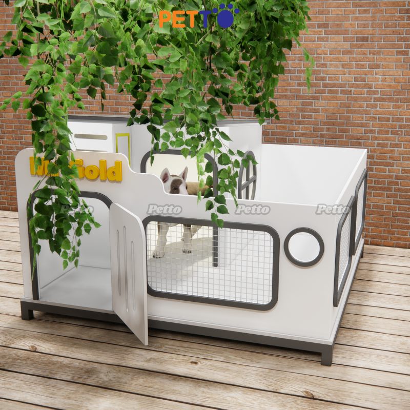 Nhà cho chó bằng gỗ DH038