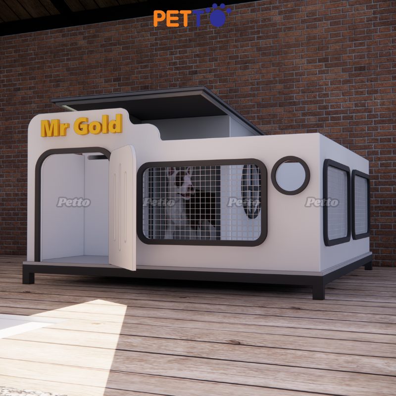 Nhà cho chó có sân chơi DH038