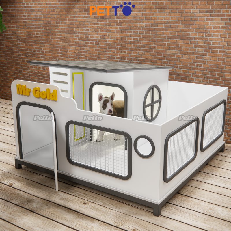 Nhà cho chó có sân chơi cho chó dưới 30kg DH038