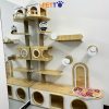 Cat tree đính tường có hộc trú ẩn gỗ Plywood CZ041