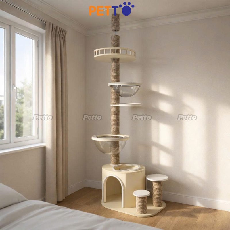 Tháp mèo hiện đại phù hợp decor nhà