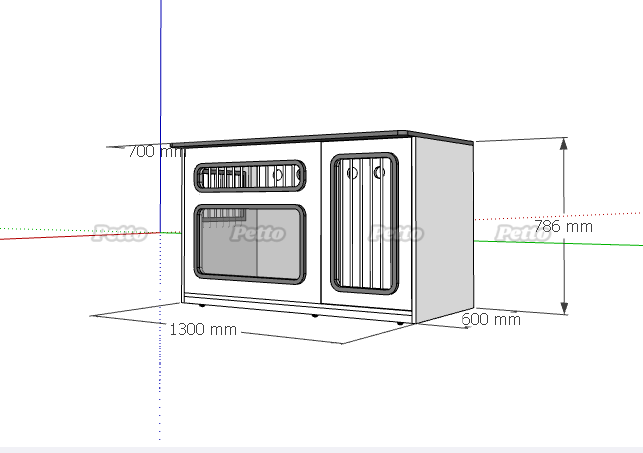Nhà cho chó bằng nhựa 1m3 x 60cm x 79cm cho chó DH040