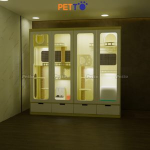 Tủ mèo basic gỗ MDF kích thước 2400mm x 650mm x 2286mm CC282