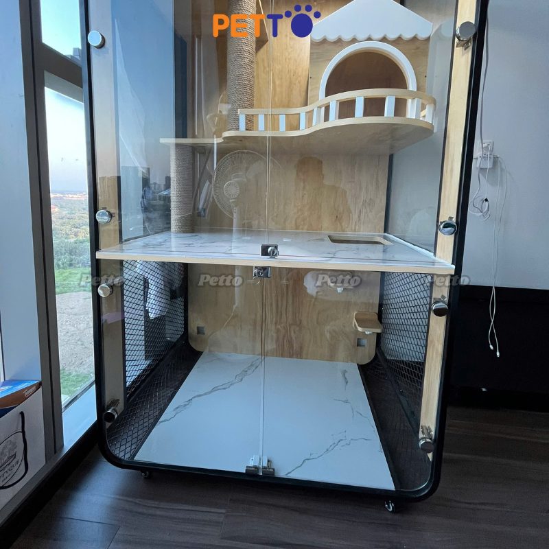 Tủ mèo gỗ Plywood kích thước 1100 750 2000mm CC288