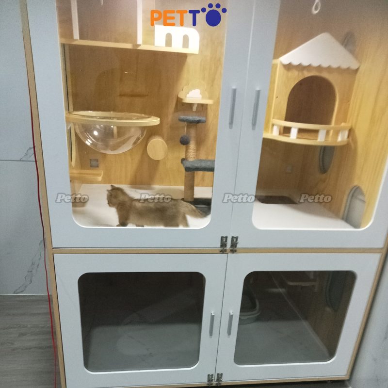 Tủ cho mèo Lux gỗ Plywood size Ngang 1400 1000 1832mm CC291