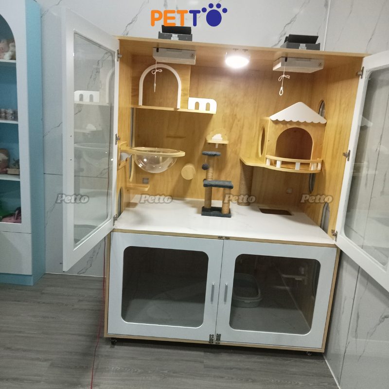 Tủ mèo Lux bằng gỗ Plywood size Ngang 1400 1000 1832mm CC291
