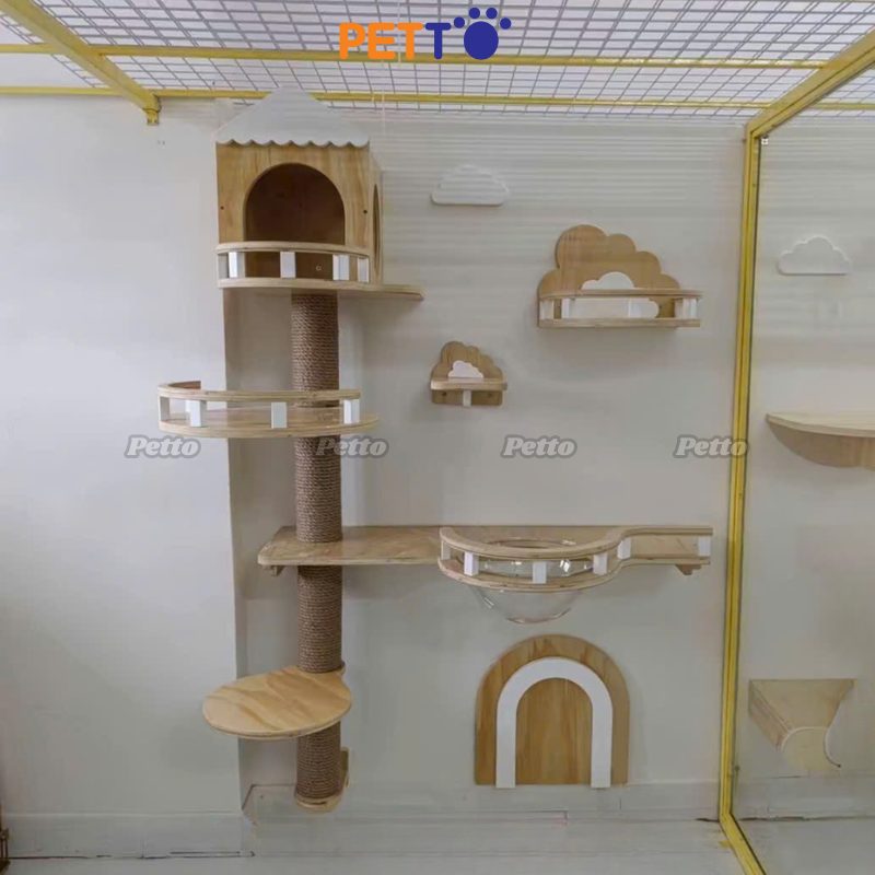 Cat tree đính tường CZ046