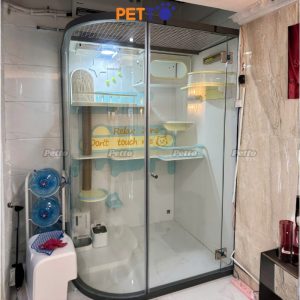 Tủ mèo Lux nhôm kính bo cong kích thước 1500 * 1250 * 2220mm CC294