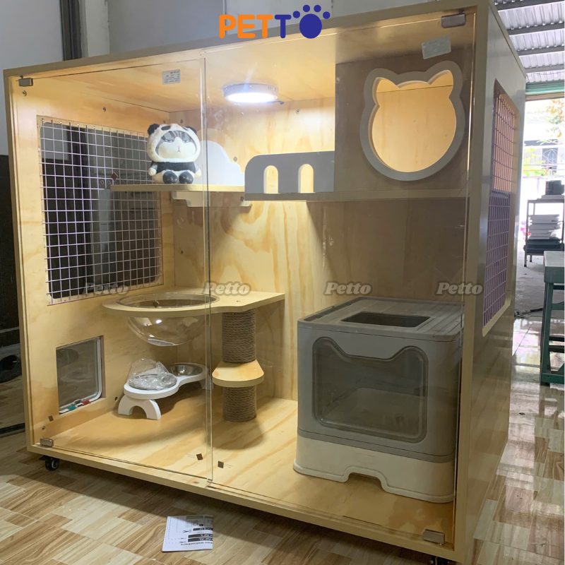 Tủ mèo Lux gỗ Plywood CC258