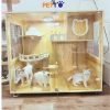 Tủ mèo Lux gỗ Plywood size Ngang 1200 * 700 * 1036mm CC258