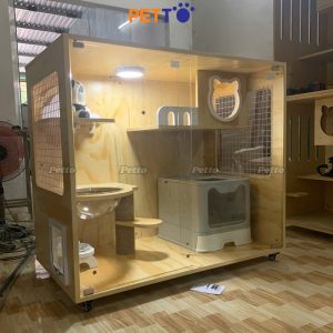 Tủ mèo Lux gỗ Plywood size Ngang 1200 * 700 * 1036mm CC258