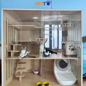 Tủ mèo basic gỗ MDF kích thước 2000mm x 1000mm x 2000mm CC085