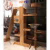 CAT TREE cho mèo bằng gỗ Plywood có cầu thang leo treo kết hợp tháp mèo mini CH052