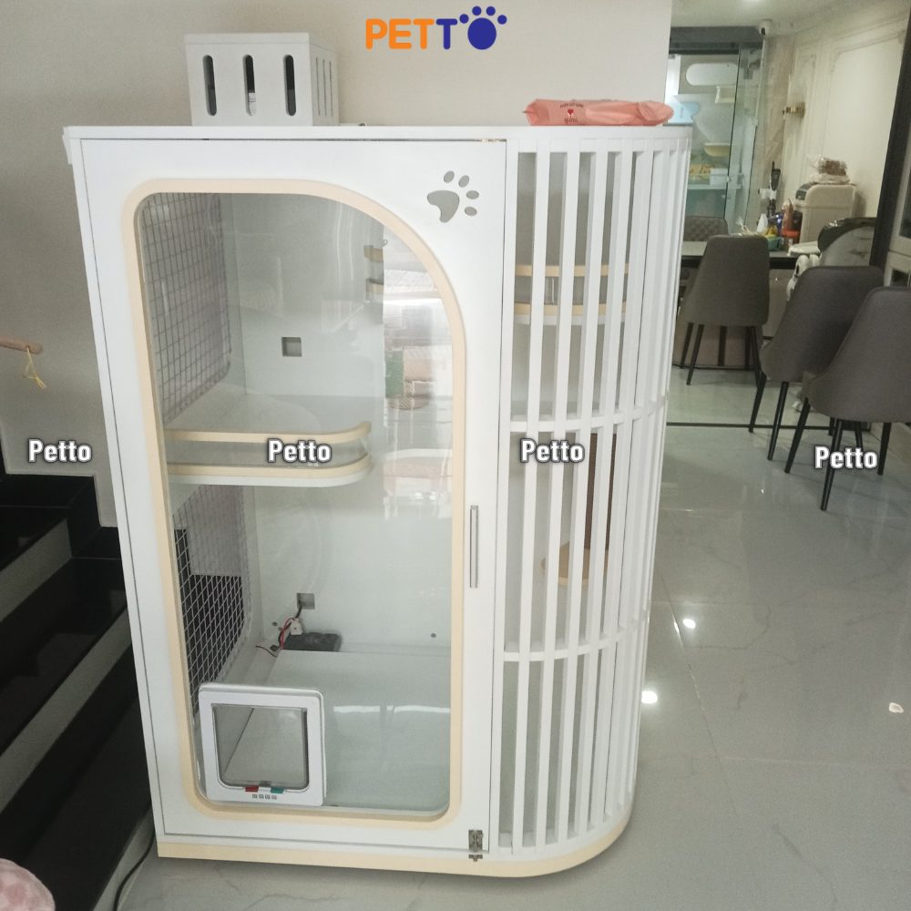 Chuồng cho mèo Lux gỗ Plywood decor size Ngang 1000 800 1436mm CC303