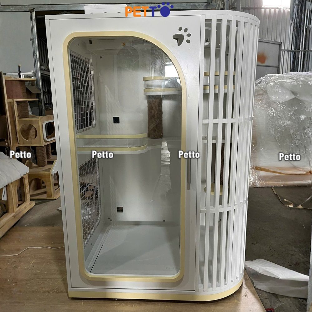 Chuồng mèo Lux gỗ decor size Ngang 1000 800 1436mm CC303