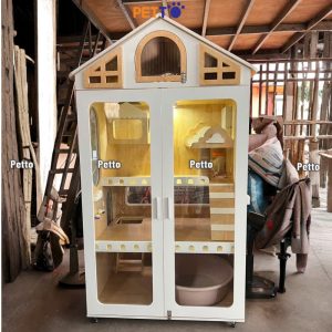 Tủ nuôi mèo Lux gỗ Plywood size Ngang 1260 * 1000 * 2100mm CC297