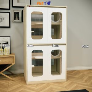 Tủ mèo khách sạn gỗ MDF size 800mm * 600mm * 1500mm CC317