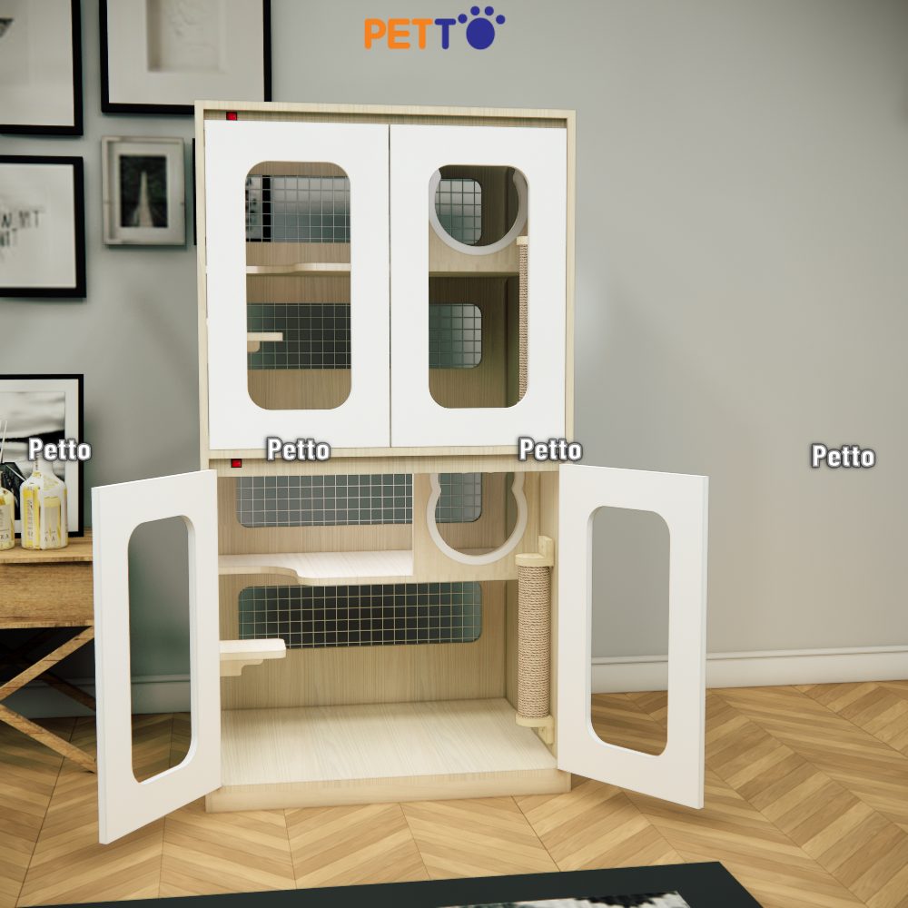 Chuồng gỗ mèo lưu trú CC317