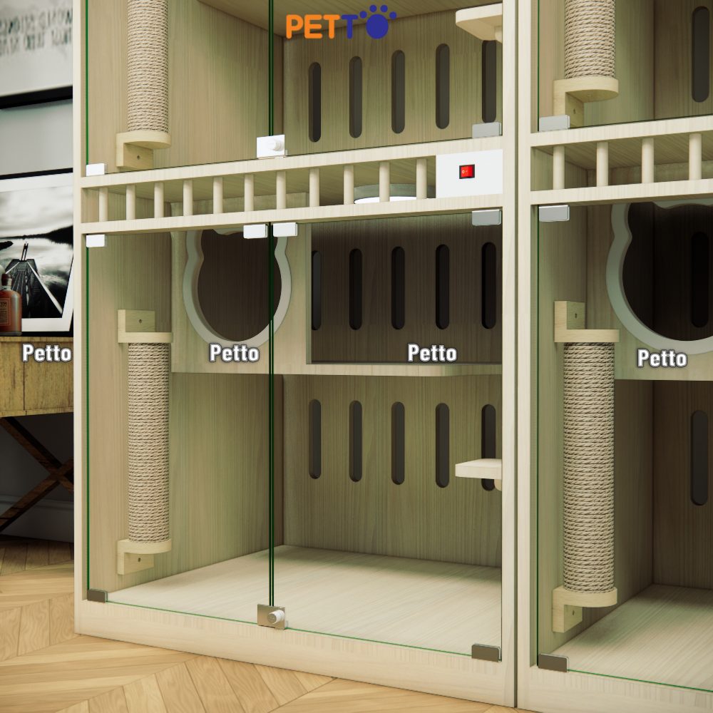 Chuồng khách sạn cho mèo gỗ MDF CC313.png