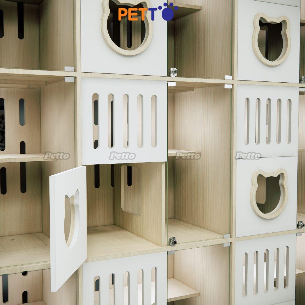 Chuồng mèo khách sạn MDF CC327