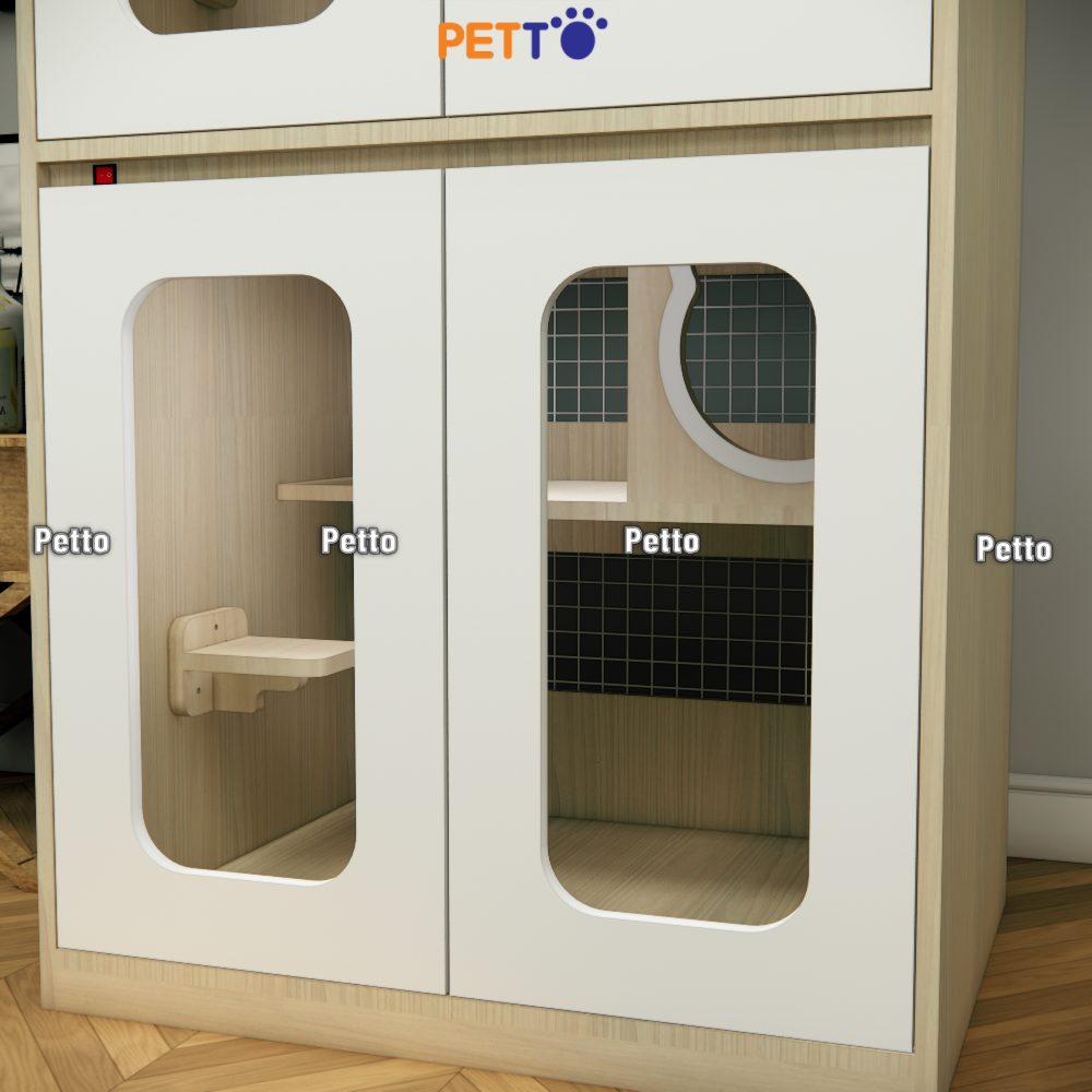 Chuồng mèo lưu trú gỗ MDF basic CC317