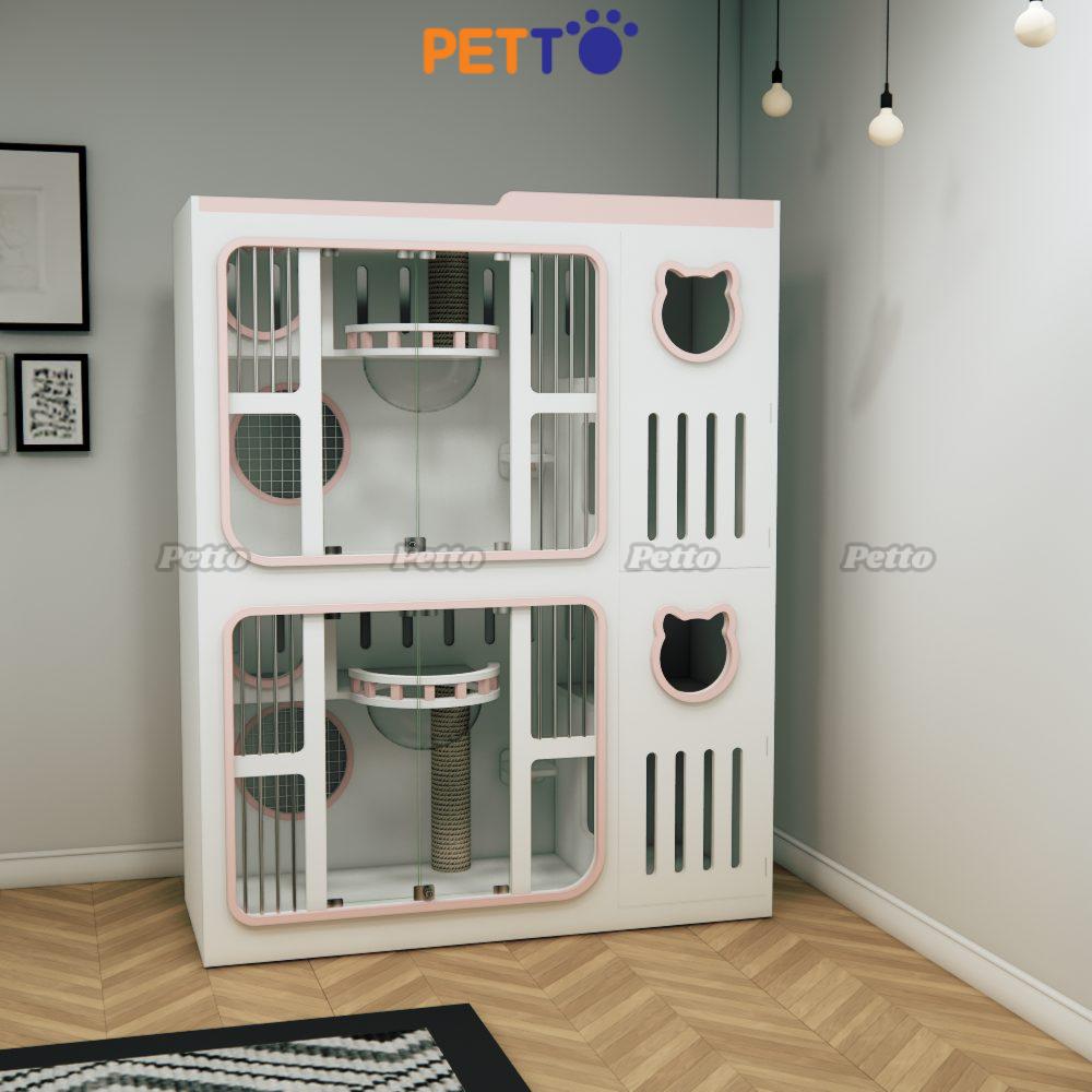 Phòng lưu trú mèo VIP bằng gỗ Plywood CC331