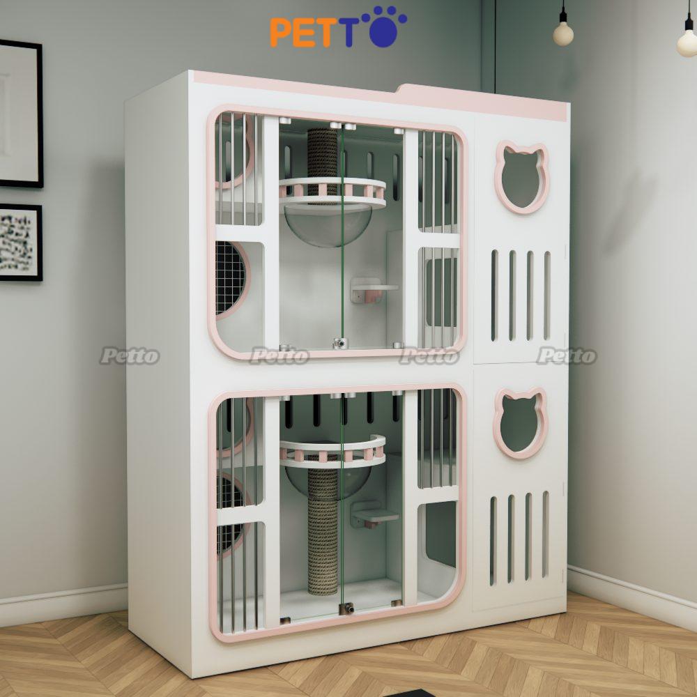 Phòng lưu trú mèo bằng gỗ Plywood CC331