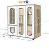 Tủ mèo cửa lưới lux gỗ Plywood size 1200mm * 600mm * 1200mm CC310