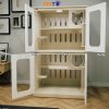 Tủ mèo lưu trú MDF cửa kính khung gỗ kích thước 900mm * 600mm * 1500mm CC320