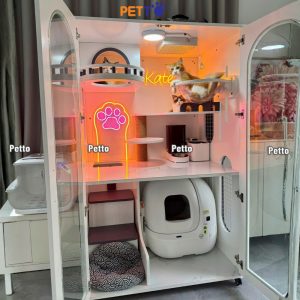 Tủ cho mèo lux gỗ Plywood kích thước 1100mm * 800mm * 1700mm CC302