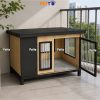 Nhà chó bằng gỗ Plywood kích thước 1200 x 800 x 833mm  DH048