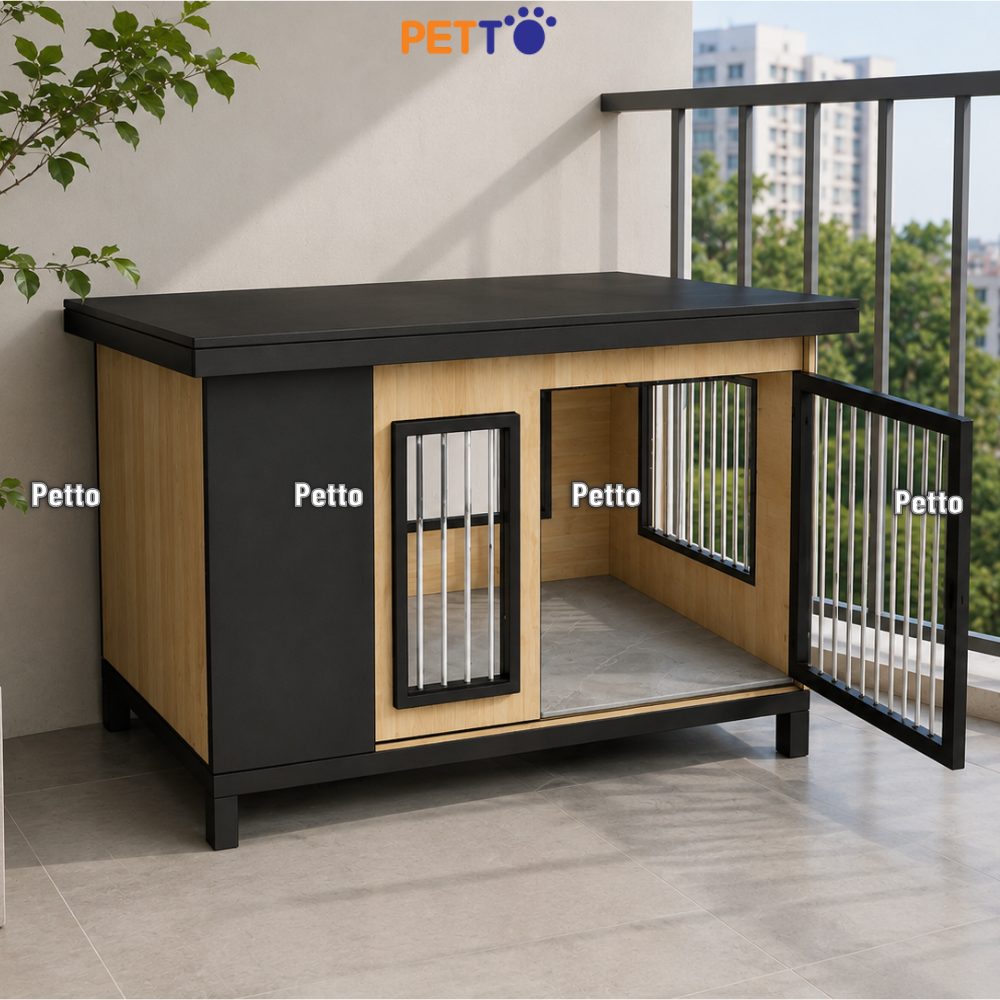 Nhà chó bằng gỗ Plywood DH048