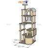 Cat tree gỗ Plywood siêu to khổng lồ 900mm x 900mm x 2350mm nhiều tiện nghi CH081