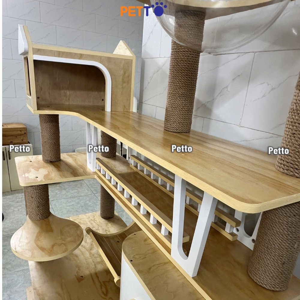 Cat tree gỗ cho mèo CH080