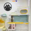Nhà cho mèo đính tường cho mảng tường dài 2m gỗ Plywood CZ053