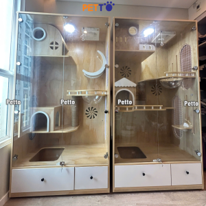 Tủ cho mèo Lux có học chứa khay vệ sinh 1100mm * 600mm * 2100mm CC338 - Ảnh 5
