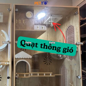 Tủ cho mèo Lux có học chứa khay vệ sinh 1100mm * 600mm * 2100mm CC338 - Ảnh 4