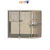 Chuồng cho mèo bằng gỗ Lux bo cong 1000mm * 600mm * 800mm CC340